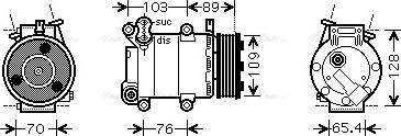 AVA FDAK392 - Compressore, Climatizzatore www.autoricambi360.it