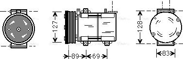 AVA FDAK322 - Compressore, Climatizzatore www.autoricambi360.it