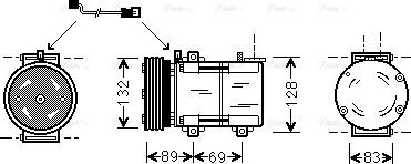 AVA FDAK290 - Compressore, Climatizzatore www.autoricambi360.it
