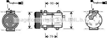 AVA FD K280 - Compressore, Climatizzatore www.autoricambi360.it