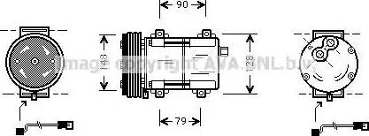 AVA FDAK283 - Compressore, Climatizzatore www.autoricambi360.it