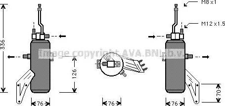 AVA FD D293 - Essiccatore, Climatizzatore www.autoricambi360.it