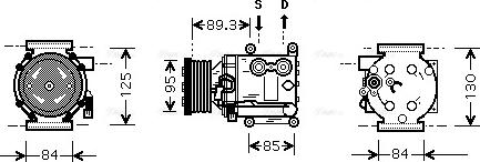 AVA FD K402 - Compressore, Climatizzatore www.autoricambi360.it
