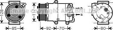 AVA FD K415 - Compressore, Climatizzatore www.autoricambi360.it