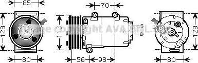 AVA FD K416 - Compressore, Climatizzatore www.autoricambi360.it