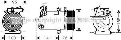 AVA FD K417 - Compressore, Climatizzatore www.autoricambi360.it