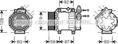 AVA FD K431 - Compressore, Climatizzatore www.autoricambi360.it