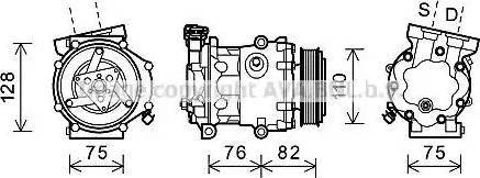 AVA FDK479 - Compressore, Climatizzatore www.autoricambi360.it