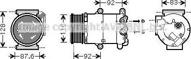 AVA FDK477 - Compressore, Climatizzatore www.autoricambi360.it