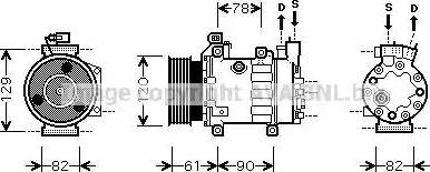AVA FD K363 - Compressore, Climatizzatore www.autoricambi360.it