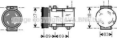 AVA FD K322 - Compressore, Climatizzatore www.autoricambi360.it