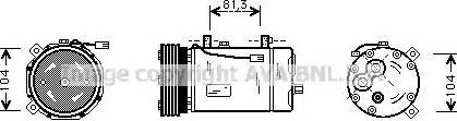 AVA FDK267 - Compressore, Climatizzatore www.autoricambi360.it