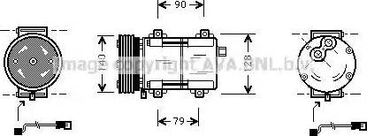 AVA FD K288 - Compressore, Climatizzatore www.autoricambi360.it