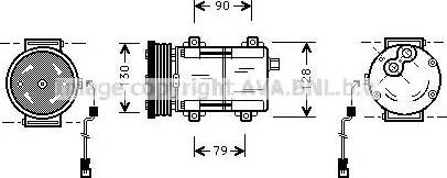 AVA FD K275 - Compressore, Climatizzatore www.autoricambi360.it