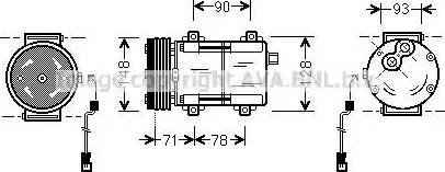 AVA FD K277 - Compressore, Climatizzatore www.autoricambi360.it