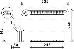 AVA FDV457 - Evaporatore, Climatizzatore www.autoricambi360.it