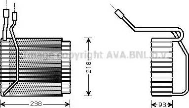 AVA FD V110 - Evaporatore, Climatizzatore www.autoricambi360.it