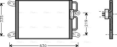 AVA FT 5203 - Condensatore, Climatizzatore www.autoricambi360.it