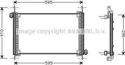AVA FT 5237 - Condensatore, Climatizzatore www.autoricambi360.it