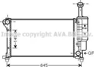AVA FT 2335 - Radiatore, Raffreddamento motore www.autoricambi360.it