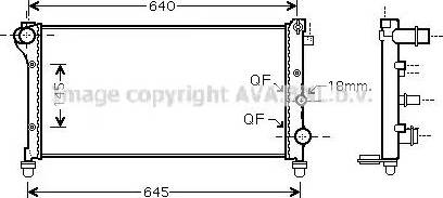 AVA FT 2379 - Radiatore, Raffreddamento motore www.autoricambi360.it