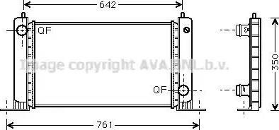 AVA FT 2243 - Radiatore, Raffreddamento motore www.autoricambi360.it
