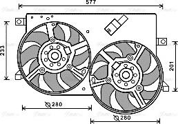 AVA FT7570 - Ventola, Raffreddamento motore www.autoricambi360.it