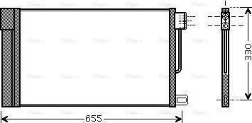 AVA FTA5314D - Condensatore, Climatizzatore www.autoricambi360.it