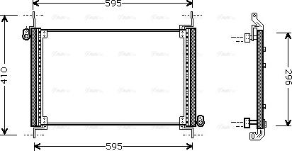 AVA FTA5237 - Condensatore, Climatizzatore www.autoricambi360.it