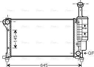 AVA FTA2335 - Radiatore, Raffreddamento motore www.autoricambi360.it