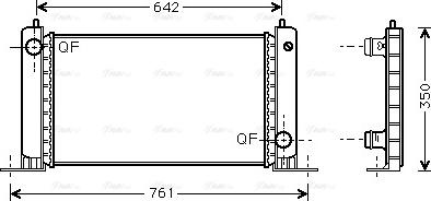 AVA FTA2243 - Radiatore, Raffreddamento motore www.autoricambi360.it