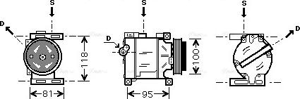AVA FTAK090 - Compressore, Climatizzatore www.autoricambi360.it