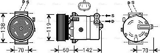 AVA FTAK383 - Compressore, Climatizzatore www.autoricambi360.it