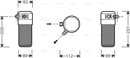 AVA FT D105 - Essiccatore, Climatizzatore www.autoricambi360.it