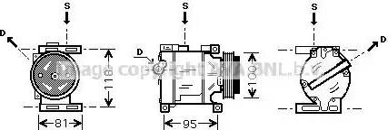 AVA FTK090 - Compressore, Climatizzatore www.autoricambi360.it