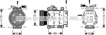 AVA FT K081 - Compressore, Climatizzatore www.autoricambi360.it