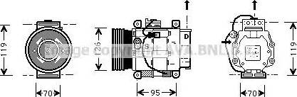 AVA FT K036 - Compressore, Climatizzatore www.autoricambi360.it