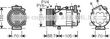 AVA FT K369 - Compressore, Climatizzatore www.autoricambi360.it