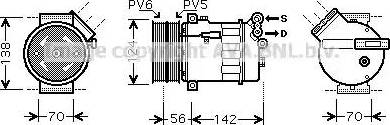 AVA FTK363 - Compressore, Climatizzatore www.autoricambi360.it