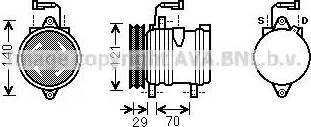 AVA FT K367 - Compressore, Climatizzatore www.autoricambi360.it