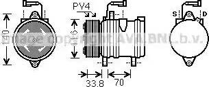 AVA FT K374 - Compressore, Climatizzatore www.autoricambi360.it