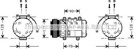 AVA HD K052 - Compressore, Climatizzatore www.autoricambi360.it