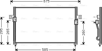 AVA HY 5058 - Condensatore, Climatizzatore www.autoricambi360.it