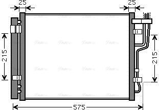 AVA HY5189D - Condensatore, Climatizzatore www.autoricambi360.it