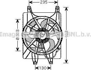 AVA HY 7513 - Ventola, Raffreddamento motore www.autoricambi360.it