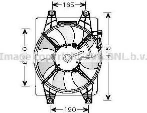 AVA HY 7523 - Ventola, Raffreddamento motore www.autoricambi360.it