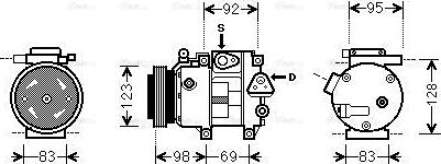 AVA HYAK239 - Compressore, Climatizzatore www.autoricambi360.it