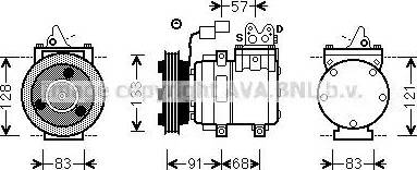 AVA HYK262 - Compressore, Climatizzatore www.autoricambi360.it