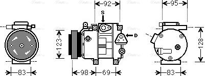 AVA HY K239 - Compressore, Climatizzatore www.autoricambi360.it