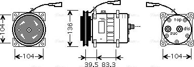 AVA IVAK093 - Compressore, Climatizzatore www.autoricambi360.it